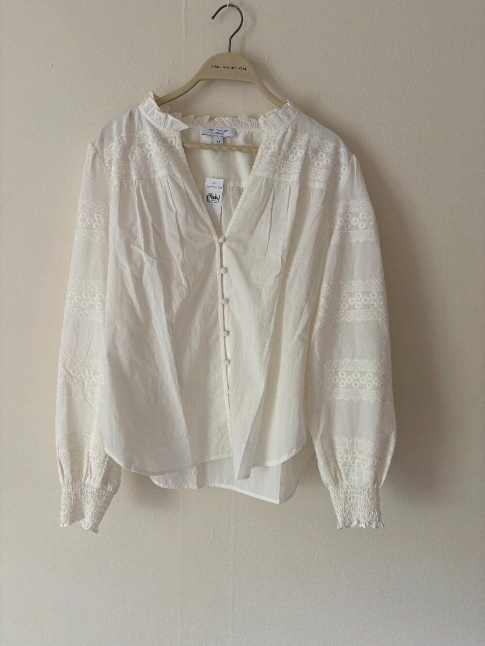 Ann Taylor Embroidered Blouse